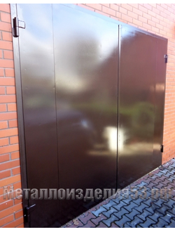 РАСПАШНЫЕ ГАРАЖНЫЕ ВОРОТА   артикул СВР -03  (УТЕПЛЕННЫЕ)