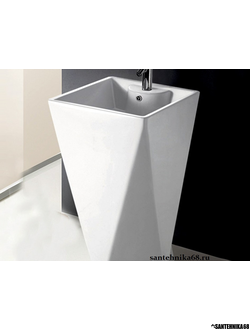 Раковина напольная квадратная под конус моноблок MELANA MLN-B156 (7001) 475Х475Х830