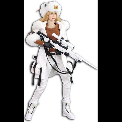 Лыжница-снайпер - КОЛЛЕКЦИОННАЯ ФИГУРКА 1/6 scale Snow Sniper (BBK018) - BBK