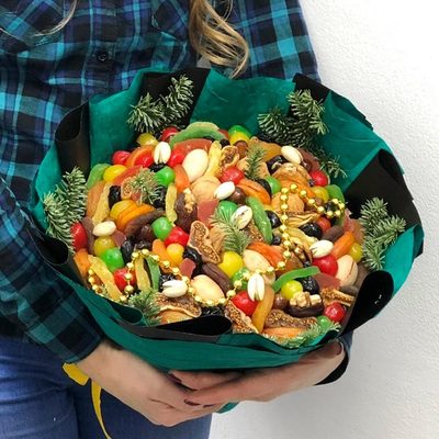 Букет "Новогодние сухофрукты"