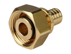 Переходник с накид. гайкой 16х3/4 сшит. полиэт. [34174]