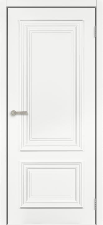 дверь крашеная глухая "Багет 11" эмаль белая