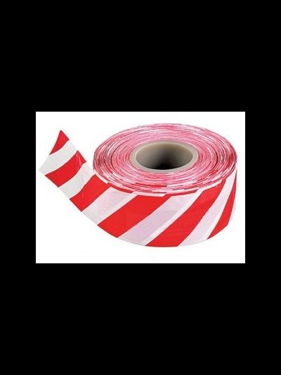 Лента сигнальная бело-красная