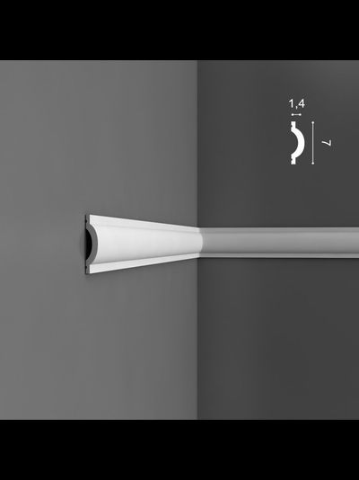 Orac Decor P9901 Orac Luxxus гладкий молдинг из полиуретана, 2 м.