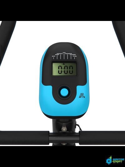 Велотренажер DFC B504BB магнитный (черный корпус, голубая полоса)