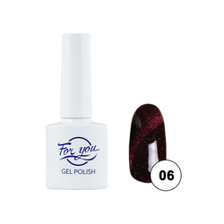 Гель-лак FOR YOU Cat's eye DIAMOND RED № 06