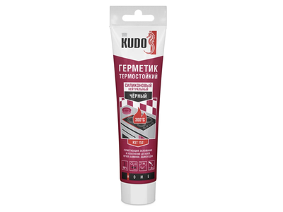 Герметик термостойкий силиконовый KUDO KST-152, черный 110 мл