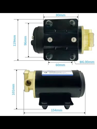 Sailingflo FP-12 - насос шестеренчатый, 12В