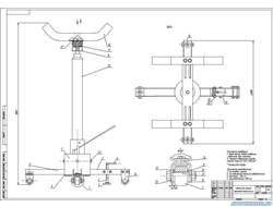 Стойка для снятия агрегатов трансмиссии