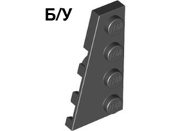 ! Б/У - Wedge, Plate 4 x 2 Left, Black (41770 / 4161332) - Б/У