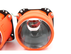 Билед модули M01 PRO, 2.5 дюйма, 12v, 5500К, с подсветкой красного цвета Devil Eyes (комплект, 2шт)