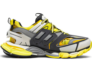 Balenciaga Track Trainers Yellow Grey