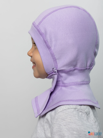 Шапка-шлем 24301-01 95%хлопок 5%лайкра, сиреневый 46-48