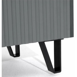 ОЛИВИЯ Тумба ТВ (2000*668*426мм), графит/графит софт