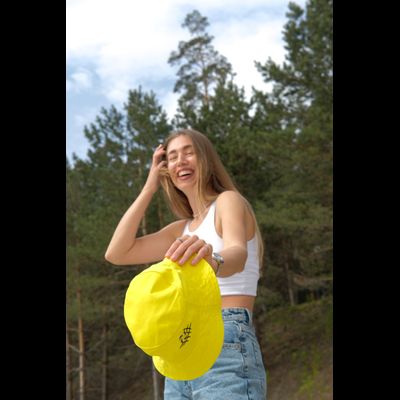 Панама взрослая желтая (мяч классический/пляжный)