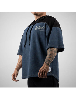Размахайка с капюшоном Legal Power Split Hoodie Bostomix 2109-405/864 сине-черная