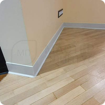 Плинтус ХДФ Dollken S100 100мм Х 2,575 м 1013/5012 Белый