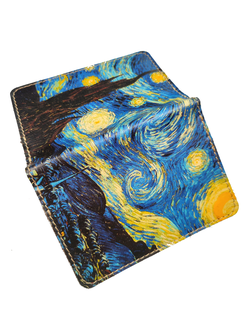 Обложка на автодокументы с принтом "Звёздная ночь"