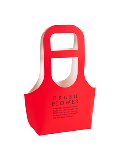 Сумочка для цветов "Fresh Flower" 17*7,5*32см Красный