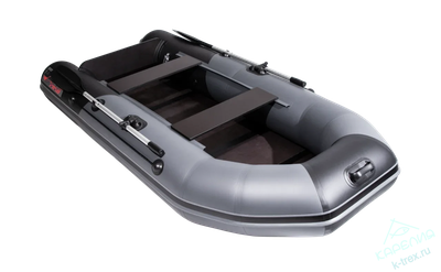 Лодка ПВХ Мастер Лодок Таймень NX2850CKK Слань-книжка киль "Комби" Графит / Чёрный