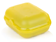 Ланч-бокс желтый (13,5 × 11,5 см)