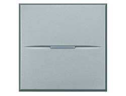 HC4001/2 Bticino, Axolute, Выключатель 2 модуля, алюминий