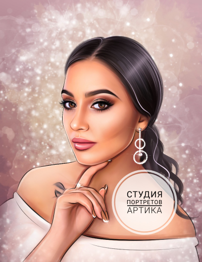 Портрет в Стиле Диджитал 1 Человек