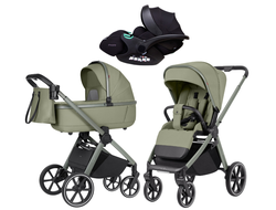 Коляска 3в1 Carrello Omega Deluxe Tropical Green (Verona)