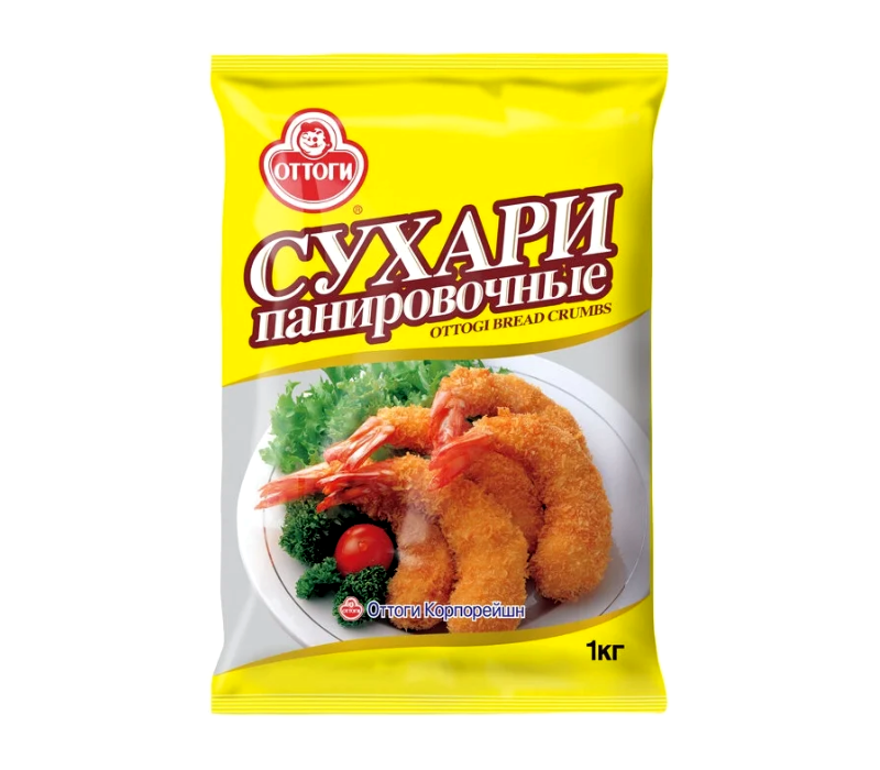 Сухари панировочные 1 кг ОТТОГИ (Корея)