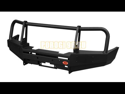 Передний силовой бампер серии Трофи на Nissan Pathfinder III 2004-2010 (02.012.01)
