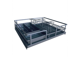 Выдвижная сушка-корзина в базу 600мм, Soft-Close, в цвете Графит,  серия LX (852-60-02)  TALISMAN *