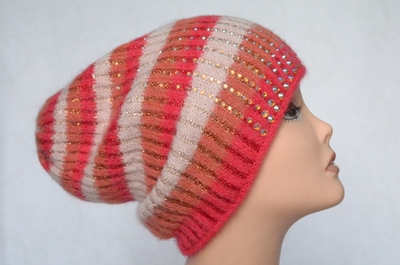 Vizio италия 6817 шапка красная с украшениями фото