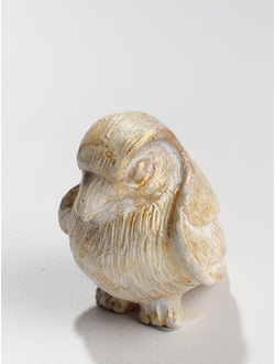 СУВЕНИР "Птенец-шар бело-золотой"