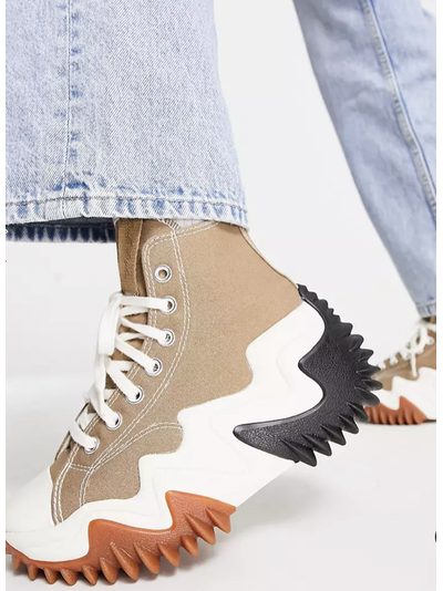 Кеды Converse Run Star Motion Future Comfort бежевые высокие