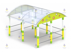 1398 Навес для колясок на кубиках