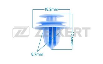 КЛИПСА КРЕПЕЖНАЯ ZEKKERT BE-2255