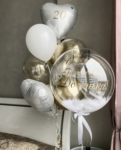 Воздушные шары с индивидуальной надписью