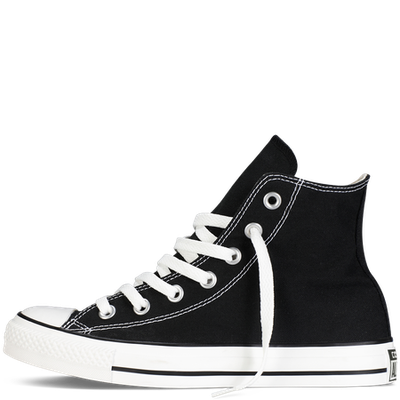 Черные высокие Кеды Converse All Star классика фото