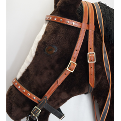 УЗДА КОЖАНАЯ КОМФОРТ(С РЕГУЛИРОВКОЙ РАЗМЕРА ОТ COB ДО FULL)