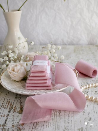 Шелковая лента Pink tulip 5 см