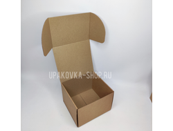 Коробка с откидной крышкой 210*200*150 мм БУРЫЙ