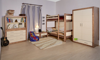 Шкаф Брамминг комбинированный из массива сосны 115 Х 60 Х 190 СМ