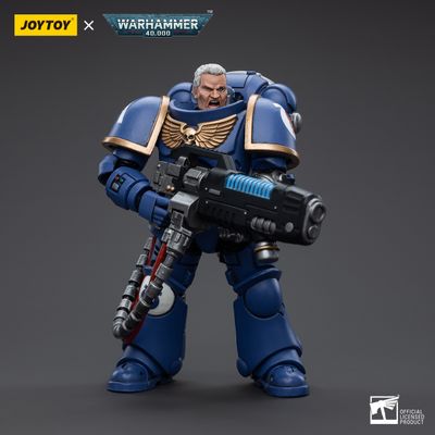 Сержант-хеллбластер Ультрамаринов (Warhammer 40k) - КОЛЛЕКЦИОННАЯ ФИГУРКА 1/18 Ultramarines Hellblasters Sergeant Ulaxes (JT5352) - JOYTOY