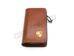 Коричневая ключница ПОРШЕ