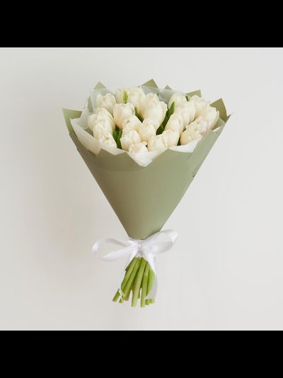 25 БЕЛОСНЕЖНЫХ ТЮЛЬПАНОВ