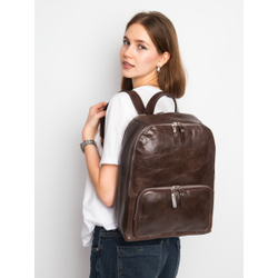 Женский кожаный рюкзак Vicenza Premium brown (арт. 
3105-52)