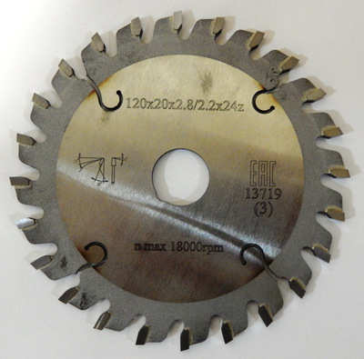Пила дисковая 120х20х24 WST для форматных станков
