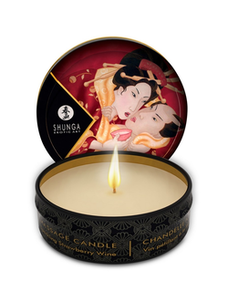 274608 МАССАЖНОЕ АРОМАМАСЛО SHUNGA ROMANCE, КЛУБНИКА И ШАМПАНСКОЕ, 30 МЛ