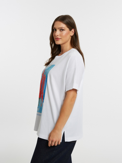 Женская футболка с принтом