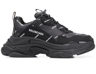 Balenciaga shoes triple s black deals